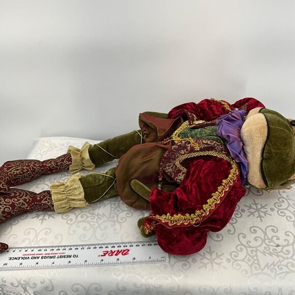 Velvet Frog Prince Decorative Holiday Doll Collectible Stuffed Animal - Picture 8 of 8